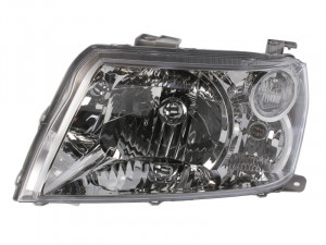 Far Stanga (H4, electric, fara motoras, culoare insertie: cromat, culoare semnalizator: transparent) potrivit SUZUKI GRAND VITARA II 01.05-01.09 - Img 1