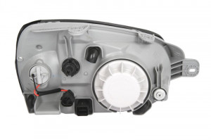 Far Stanga (H4, electric, fara motoras, culoare insertie: cromat, culoare semnalizator: galben) potrivit HYUNDAI SANTA FÉ I - Img 2