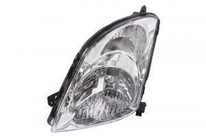 Far Stanga (H4, manual, fara motoras, culoare insertie: cromat, culoare semnalizator: transparent) potrivit SUZUKI SWIFT III