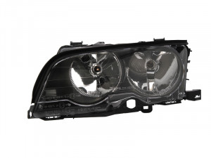 Far Stanga (H7, electric, cu motor, culoare insertie: negru, culoare semnalizator: negru) potrivit BMW 3 (E46) 1999-2001 - Img 2