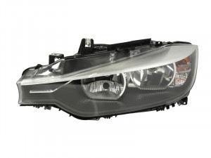 Far Stanga (H7/H7/PW24W, electric, cu motor, culoare insertie: negru) potrivit BMW 3 (F30, F80), 3 (F31)