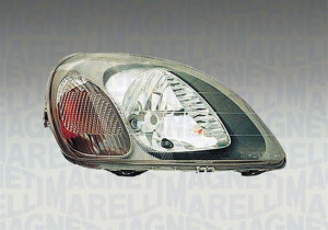 Far Stanga (halogen, H4, electric, fara motoras, culoare insertie: cromat) potrivit TOYOTA YARIS -06.03 - Img 2