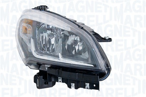 Far Stanga (halogen, H7/H7, electric, cu motor, bec, culoare semnalizator: portocaliu) potrivit FIAT DOBLO, DOBLO CARGO - Img 3