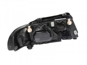 Far stanga potrivit AUDI A4 1998-2001 - (H7, reglaj electric, fundal cromat) - Img 2