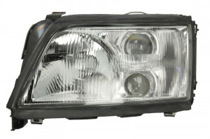 Far stanga potrivit AUDI A6 - (H1/H3, electric, manual, fundal cromat)