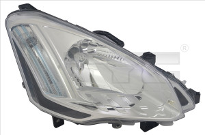 Far stanga potrivit CITROEN BERLINGO PEUGEOT PARTNER TEPEE dupa 2008 - (H4, electric, cu motoras, fundal transparent)