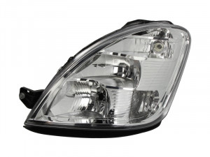 Far stanga potrivit IVECO DAILY IV - (H1/H7, reglaj electric, cu motoras, fundal cromat)