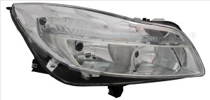 Far stanga potrivit OPEL INSIGNIA A - (H1/H7, reglaj electric, cu motoras, fundal cromat)