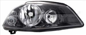 Far stanga potrivit SEAT CORDOBA, IBIZA III - (H3/H7, reglaj electric, fundal negru)