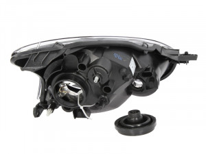 Far stanga potrivit TOYOTA AYGO 2008-2012 - (H4, electric, fundal negru/insertii crom) - Img 2