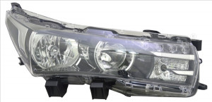 Far stanga potrivit TOYOTA COROLLA 2013-2016 - (H11/HB3, electric, cu motoras)