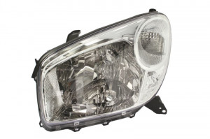 Far stanga potrivit TOYOTA RAV 4 2003-2005 - (H4, electric, fundal cromat)