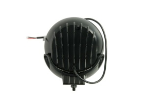 Far universal stanga/dreapta (faza lunga, LED, 12/24V, 27W, diametru 180mm, adancime: 67mm, transparent, aluminiu, negru/crom, lumini pozitie) - Img 2