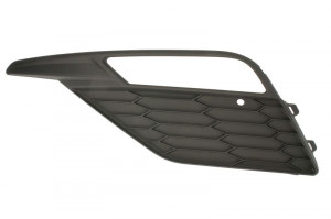 Grila bara Dreapta FR, cu locas proiector, plastic, negru potrivit SEAT LEON, LEON SC, LEON ST, LEON ST/combi 2012-2020 dupa 2016