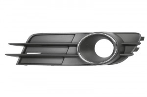 Grila bara fata dreapta potrivit AUDI A6 2010-2015 - cu locas proiectoare, negru/crom