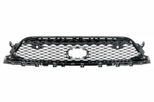Grila bara fata potrivit Chrysler PACIFICA dupa 2020 - negru, cu gauri pentru senzorii de parcare