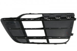 Grila bara fata stanga cu dunga crom, plastic, negru lucios/crom, S-LINE potrivit AUDI Q5 FY 2017-2020 - Img 2