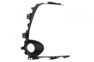 Grila bara fata stanga cu locas lampa ceata, plastic, negru potrivit TOYOTA COROLLA SDN E21 03.19-05.22 - Img 2