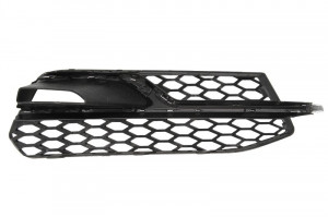 Grila bara fata stanga potrivit AUDI A3 2008-2016 - (S-LINE, locas proiector, plastic, crom/negru) - Img 2