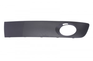 Grila bara Stanga cu locas proiector, plastic, negru potrivit VW MULTIVAN T5, TRANSPORTER T5 2003-2015 2009-2015