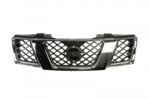 Grila radiator Fata potrivit NISSAN NP300 NAVARA, PATHFINDER III 2.5D/3.0D/4.0 dupa 2004 2005-2007 - (complet, crom/negru)