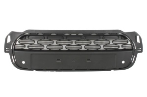 Grila radiator potrivit CITROEN C3 III 2020-2023 - (cu loc pentru placuta de inmatriculare, cu orificii ale senzorului de parcare; gri inchis)