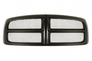 Grila radiator potrivit DODGE RAM 1500 RAM 2500 3.7-8.0 dupa 1993 2002-2005 - (cu linii cromate, negru lucios)