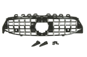 Grila radiator potrivit MERCEDES CLA C118 2019-2022 - (AMG, negru lucios/crom)