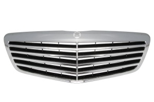 Grila radiator potrivit MERCEDES S (W221, V221) 2.2D-6.2 2005-2013 2009-2013 - (crom/negru)