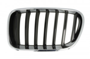 Grila radiator Stanga potrivit BMW X3 (F25) 1.6-3.0D 2010-2017 pana in 2014 - (crom/negru)