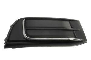 Grila ventilatie bara fata dreapta potrivit AUDI A3 8V 2016-2020 - (cu șipcă cromată, plastic, negru/crom)