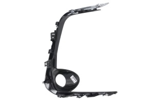 Grila ventilatie bara fata stanga potrivit TOYOTA COROLLA SDN E21 2019-2022 - (cu orificii lampa ceata, plastic, negru/crom) - Img 2