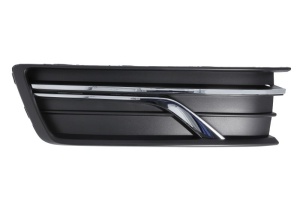Grila ventilatie bara fata stanga potrivit VW PASSAT B7 FL USA 2016-2019 - (cu dungă acoperită cu crom, plastic, negru/crom)