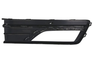 Grila ventilatie bara fata stanga potrivit VW PASSAT B7 FL USA 2016-2019 - (cu dungă acoperită cu crom, cu orificii lampa ceata, plastic, negru/crom) - Img 2