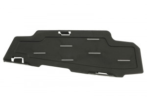 Grila ventilatie bara protectie fata dreapta potrivit BMW 3 G20, G21 dupa 2019 - (interior part; cu orificii LED, plastic, negru-mat, pachet M)