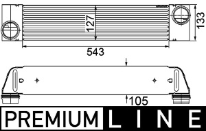 Intercooler potrivit BMW 5 (E60), 5 (E61), 6 (E63), 6 (E64), 7 (E65, E66, E67) 3.0D 06.02-12.10 - Img 1