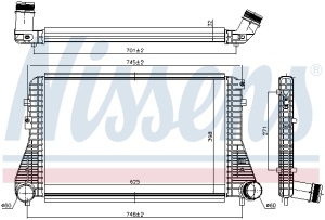 Intercooler potrivit VW CC B7, PASSAT B6, PASSAT B7, TOURAN 1.4ALK/1.4CNG 05.09-12.16 - Img 3