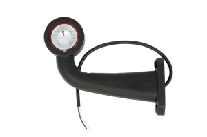Lumina delimitare dreapta, rosu/alb, LED lungime cablu 450mm, pe brațul lung, 12/24V - Img 2