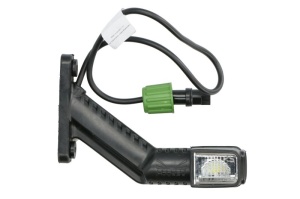 Lumina delimitare dreapta; SUPERPOINT IV, portocaliu/rosu/alb, LED lungime cablu 500mm, pe brațul lung, 12/24V (conector: ASS2, SUPERPOINT IV) - Img 1