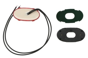 Lumina delimitare stanga/dreapta, forma: oval, portocaliu/rosu/alb, LED, inaltime 75mm; latime 39,5mm; adancime 31mm lungime cablu 380mm, fara prindere, 12/24V (IP6K9K) - Img 2