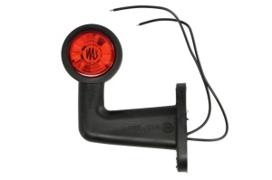 Lumina delimitare stanga, negru/alb, LED lungime cablu 230mm, pe brațul mediu-lung, 12/24V - Img 2