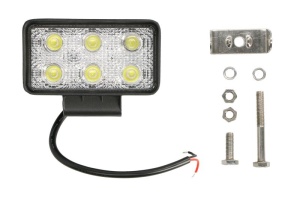 Lumina lucru (Epistar LED, 10-30V, 18W, 1440lm, numar elemente LED: 6x3W, inaltime: 60mm, latime: 110mm, adancime: 56mm) - Img 1