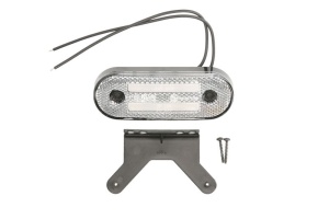Lumini clarificare stanga/dreapta, alb, LED, inaltime 41mm; latime 115mm; adancime 20mm, în relief, lungime cablu 220mm, cu cuier, 12/24V - Img 1