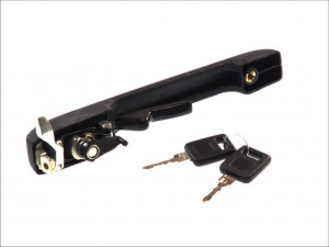 Maner usa Fata Dreapta potrivit SEAT IBIZA I 0.9-1.7D 1984-1993 - (cu cheie, extern, cu incuietoare, negru) - Img 2