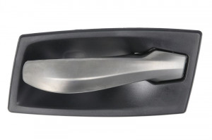 Maner usa Fata/Spate Stanga potrivit BMW 5 (E60), 5 (E61) 2.0-5.0 2001-2010 - (interior, argintiu)