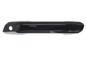 Maner usa fata stanga potrivit AUDI A4 B9, A5 F5, Q5 FY, Q5 FYT dupa 2015 - (exterior, cu orificii inchidere, negru si crom)