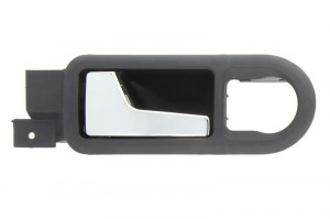 Maner usa fata stanga potrivit VW BORA, GOLF 4 1997-2006 - interior, negru/crom
