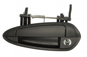 Maner usa Stanga Fata potrivit FIAT GRANDE PUNTO 199 2005-2015 - (exterior, cu gaura pentru incuietoare; vopsit in grund negru)