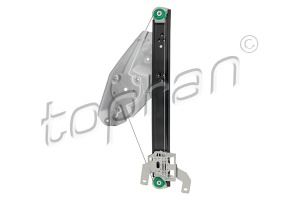 Mecanism actionare geam Spate Dreapta potrivit AUDI A6 C5 1997-2005 - (electric, fara motoras, numar usi: 4) - Img 4