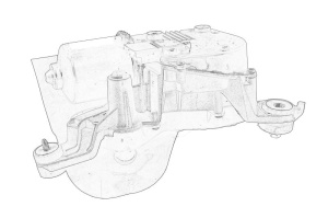 Motor stergator Fata Stanga potrivit CITROEN C5 III 02.08-05.17 - Img 2